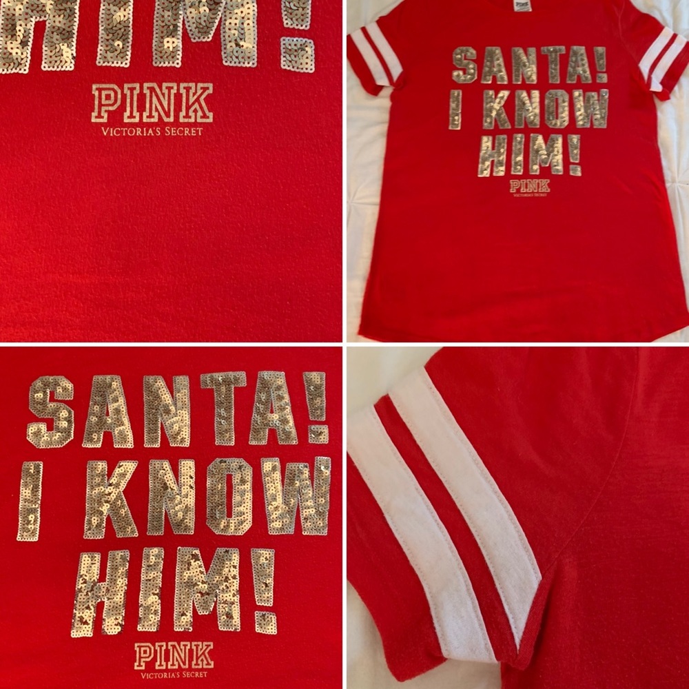 HOLIDAY VS PINK BLING SHIRT